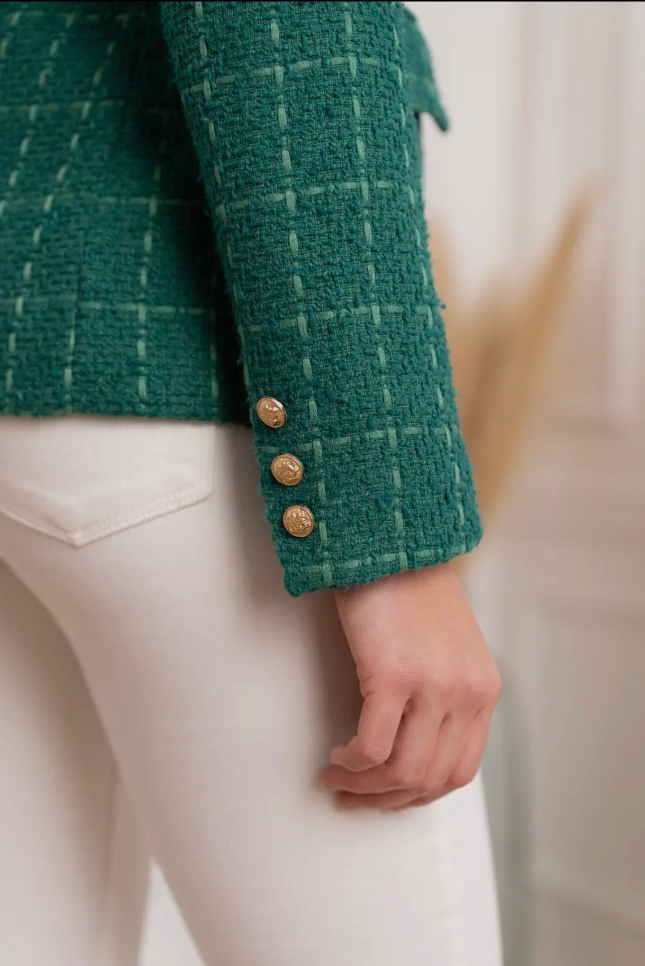 Elise Double Breasted Tweed Blazer Elise Double Breasted Tweed Blazer