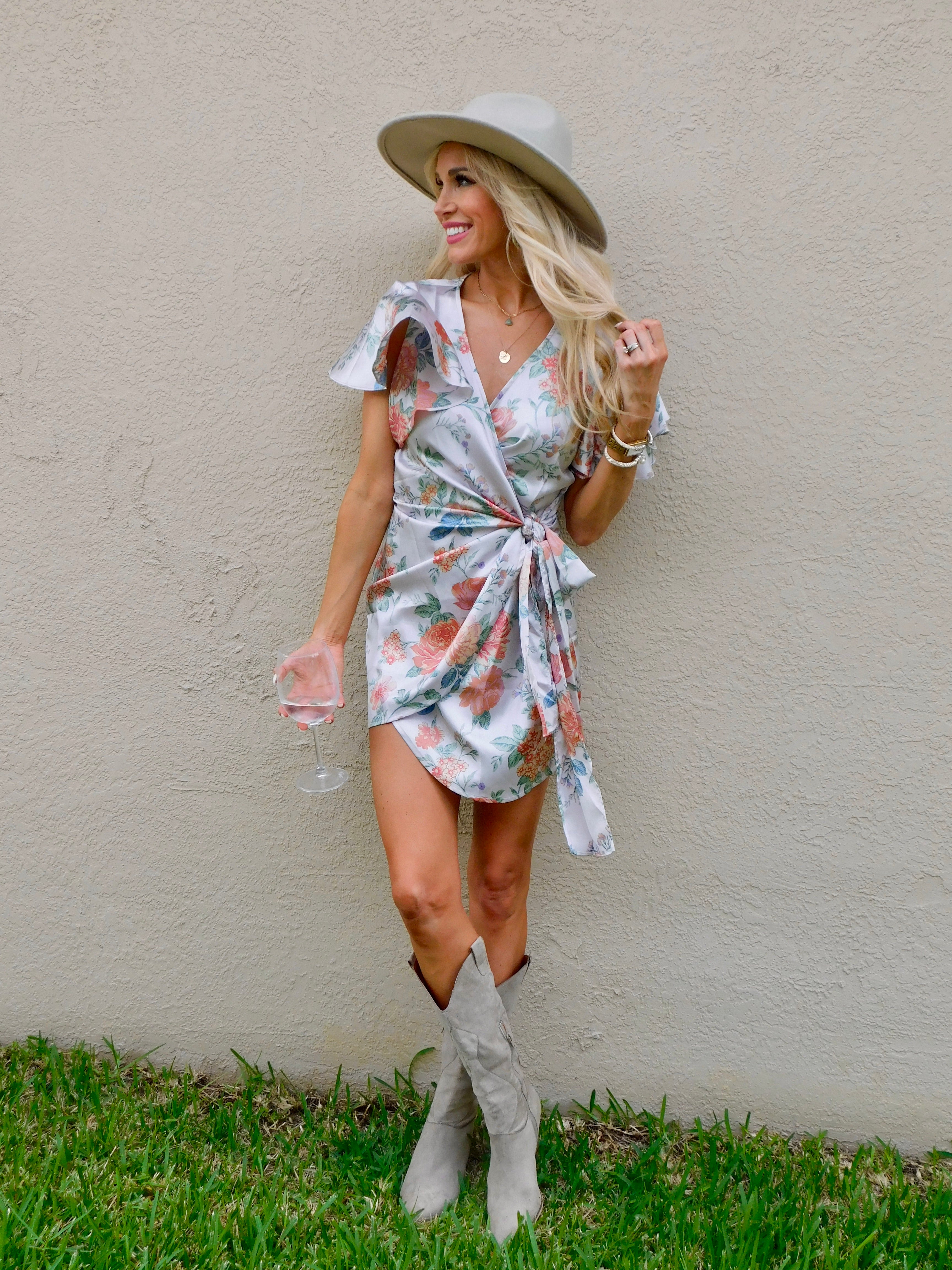 Aurora Floral Print Satin Mini Dress Aurora Floral Print Satin Mini Dress