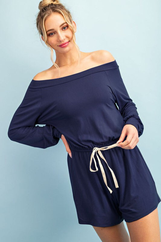 Off the Shoulder Romper Off the Shoulder Romper