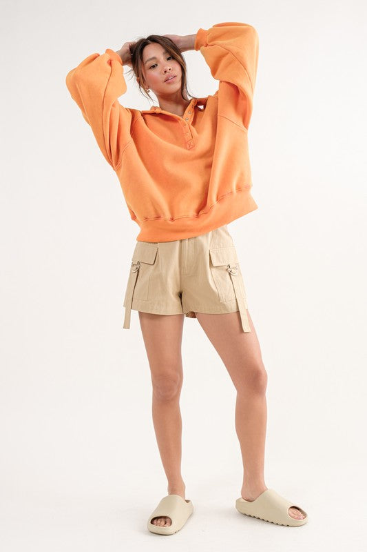 Piper Snap Collared Sweatshirt Piper Snap Collared Sweatshirt