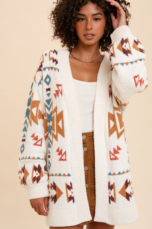 Maeve Patterned Knit Cardigan Sweater Maeve Patterned Knit Cardigan Sweater